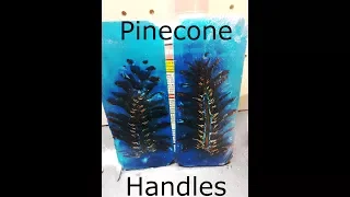 Pinecone Cast In Resin For Knife Handles