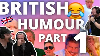 BRITISH HUMOUR PART 1 REACTION!! | OFFICE BLOKES REACT!!