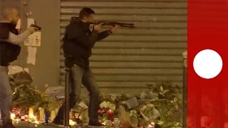 Paris attacks: Crowd erupts into panic at memorial, false alarm