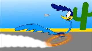 Animation - Another simple yet classic Road Runner gag