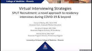 Virtual Residency Interviewing Strategies Webinar