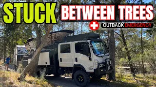 4x4 CARAVANNING and BUSH CAMPING! TRUCK GETS STUCK in FREE CAMP - Wimmera River Track