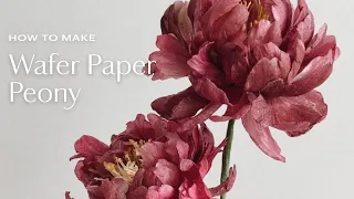 EXCLUSIVE: How to make Wafer Paper Peony Flowers (Sugar Flowers Online Class)