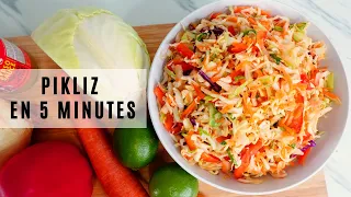 Comment Faire le Pikliz Haïtien|Recette de Pikliz Facile en 5 minutes