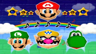 Mario Party 2 Minigames - Mario Vs Luigi Vs Wario Vs Yoshi (Master Difficulty)