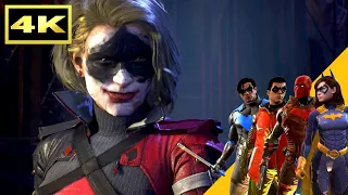 GOTHAM KNIGHTS All Harley Quinn Cutscenes (All Characters Showcase) 4K Ultra HD