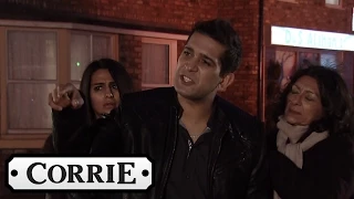 Coronation Street - Kal Kicks Off After Catching Gary With Alya