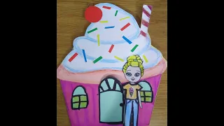 Candy house / sweet home paper doll