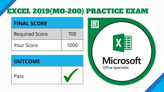 MOS EXCEL 365/2019 MO-200 - PRACTICE EXAM 2                                           (1000 POINTS).