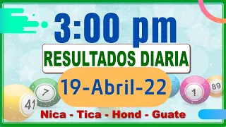 3 PM Sorteo Loto Diaria Nicaragua │ 19 Abril de 2022