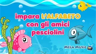 Impara l'alfabeto con gli amici pesciolini - Canzoni @Mela_Educational