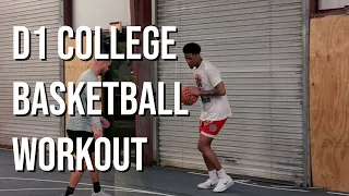 D1 College Basketball Workout (Featuring Elijah Weaver)| Fast Fenom Training