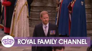 Prince Harry and Prince Andrew Arrive for King’s Coronation