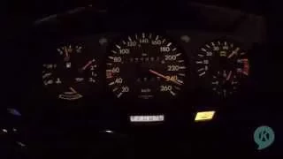 Mercedes-Benz SEC560 acceleration 0-250km/h