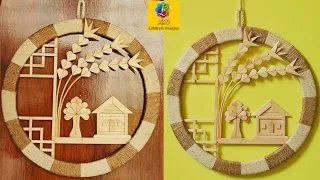 Wall hanging Showpiece Making at Home | DIY Home Decor Craft | Handmade wall Decoration Design Idea