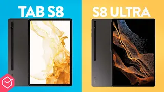 GALAXY TAB S8 vs S8 ULTRA // qual o MELHOR TABLET DA SAMSUNG? Precisa PAGAR MAIS?