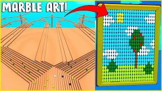 I Made MARBLE ART Using Logic! - Marble World