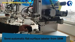 Semi automatic flat surface labeling machine from SBM