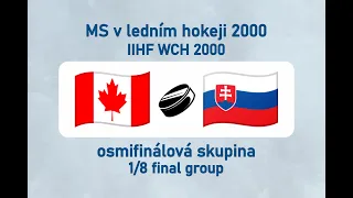 MS v ledním hokeji 2000, CAN-SVK (osmifinálová skupina)