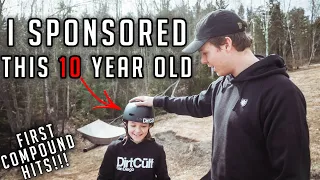 10 YEAR OLD SHREDDER BACKFLIP MY BIG SLOPESTYLE JUMPS?! (future of biking)