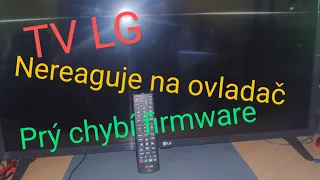 TV LG - Nereaguje na ovládaní, ale proč?