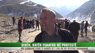 Dibër, banorët e 4 fshatrave në protestë për rrugën