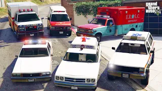 GTA 5 - Stealing Liberty City Ambulance Vehicles with Franklin! | (GTA V Real Life Cars #174)