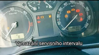 #5 OCTAVIA 1, VYMAZÁNÍ SERVISNÍHO INTERVALU