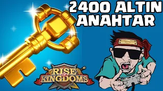 2400 ALTIN ANAHTAR İLE SANDIK AÇILIMI - Rise of Kingdoms