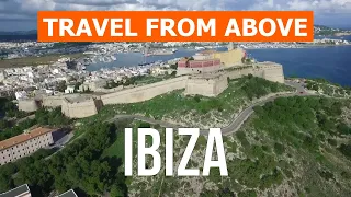 Ibiza from drone | Aerial footage video 4k | Spain, Ibiza Island from above