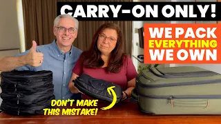 WHAT WE PACK in 2024 as Full-Time Travelers | Carry-On Luggage Only!