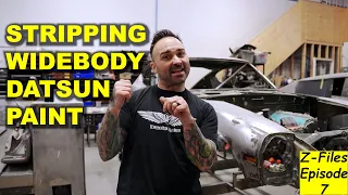 Stripping Widebody Datsun 280Z Paint & Prepping for Tube Frame - Z Files Part 7