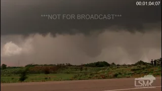 5-23-16 Woodward, Oklahoma Nearly Stationary Tornado Timelapse