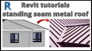 Revit tutorials I Standing seam metal roof