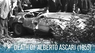 Death Of Alberto Ascari on The Monza Eni Circuit (1955) | British Pathé