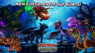 New Hidden World Dragon Costumes | Dragons: Rise of Berk Update 1.52.7