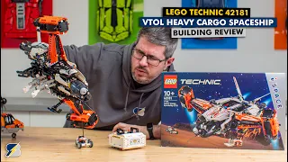 The most swooshable LEGO Technic set - 42181 VTOL Heavy Cargo Spaceship detailed building review