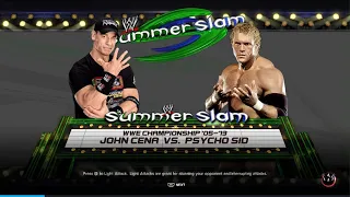 WWE 2K23 John Cena Vs Psycho SID spinner Title match