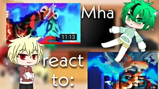 Mha react to: Deku Vs Overhaul and Heroes Rising| special 5000 subscribers| gacha club|