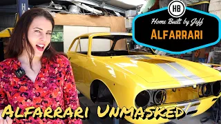 Unmasking the Alfarrari and suspension refresh - Ferrari engined Alfa 105 Alfarrari build part 151