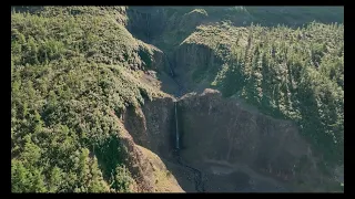 Водопад Ступенчатый. Плато Путорана. Водопады России. 4K.