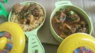 Miniature Chettinad  Mutton Curry Rice/ Miniature Mutton Shop / Mutton Masala Gravy / Mutton Ricepe