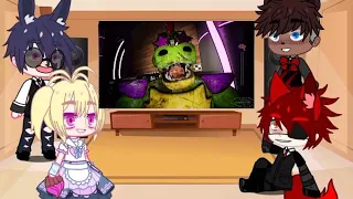 FNAF Reacts to what happens if Gregory Attacks Monty vs Broken ll CCTO