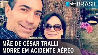 Mãe do jornalista César Tralli morre em acidente aéreo no interior de SP | SBT Brasil (10/10/22)