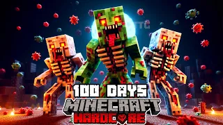 I Survived 100 Days in a Parasite Zombie Apocalypse in Minecraft Hardcore [FULL MOVIE] !