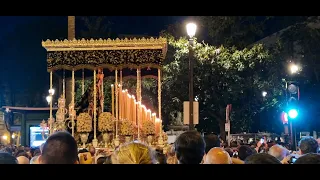 Virgen de montserrat por la calle rioja de Sevilla 2023