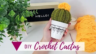 Crochet Cactus Adjustable For Any Small Pot! - Free Crochet Pattern