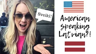 American Girl Tries to Speak Latvian | Living in Riga, Latvia