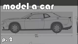 Model a 3d Car | part 2 | background images & reference (Blender tutorial)