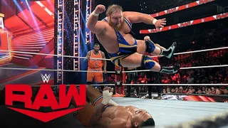 Otis rips through the competition in a chaotic brawl on WrestleMania Raw